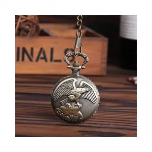 NEW 소형 독수리 회중 시계 미국 여행 기념 관광 소장 선물 수집