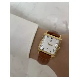 오메가 사각 독립초침 로만 빈티지 시계